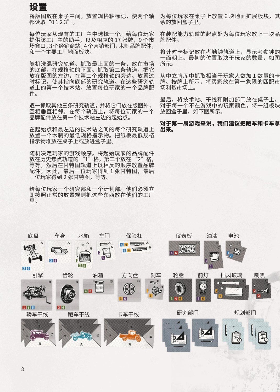 无马之车 设置总览