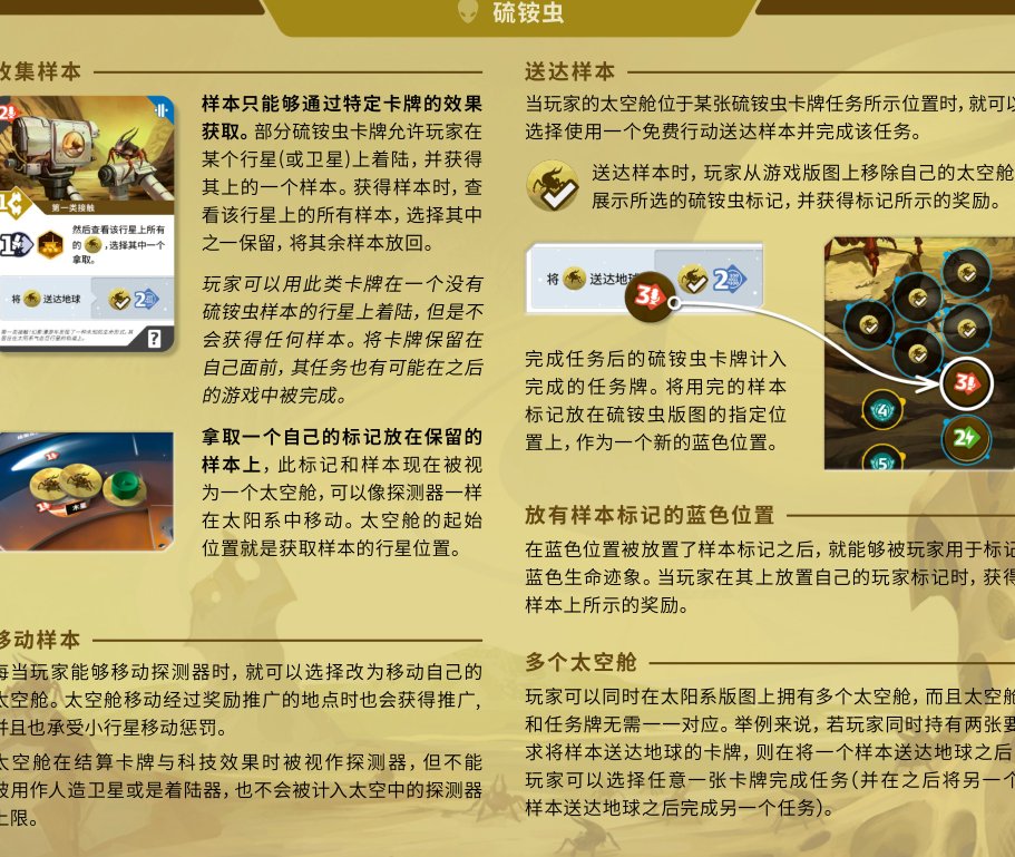 硫铵虫太空舱与送达样本